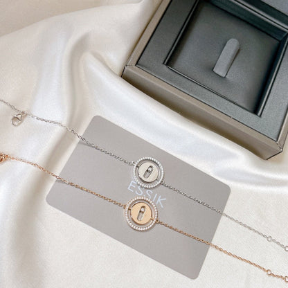 [Stellar Jewelry]LUCKY MOVE PAVED DIAMOND BRACELET