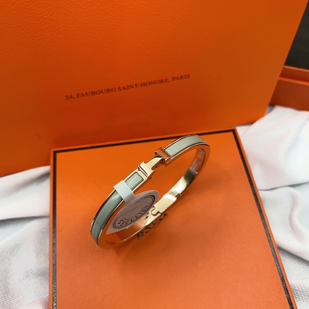 [Stellar Jewelry]CLASSIC HM CLIC GREEN 8MM ENAMEL BRACELET