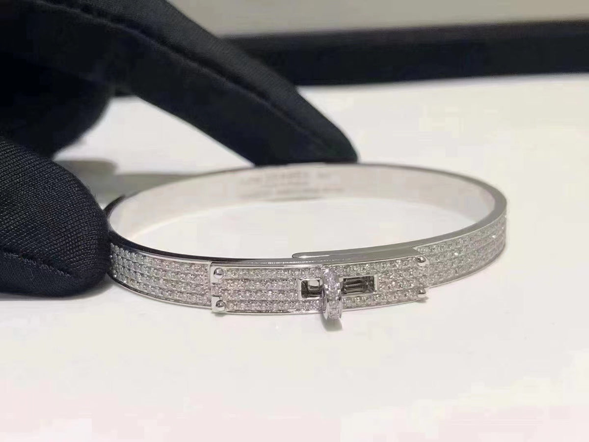 [Stellar Jewelry]HM KELLY BRACELET IN SILVER AND FULL PAVE DIAMOND