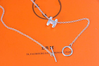 [Stellar Jewelry]HM NECKLACE H LETTER OVAL SERIES