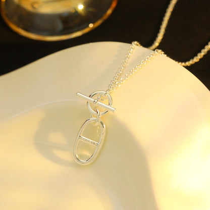 [Stellar Jewelry]HM CHAINE D'ANCRE PENDANT NECKLACE STERLING SILVER