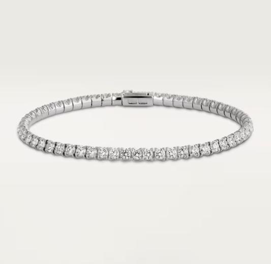 [Stellar Jewelry]  CLASSIC BASEBALL BRACELAT, 52 DIAMOND