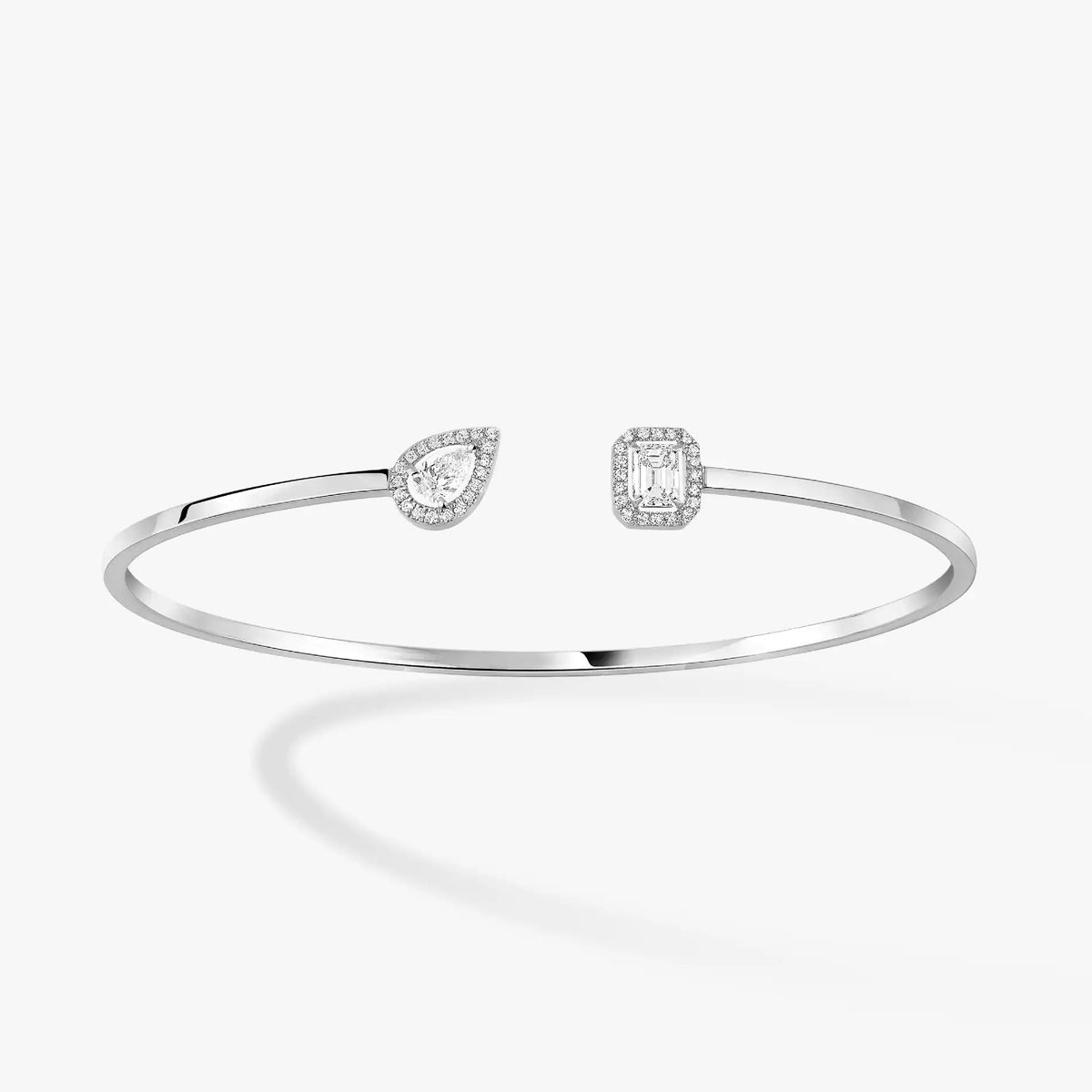 [Stellar Jewelry]JONC FLEX MY TWIN TOI & MOI SILVER DIAMOND BRACELET