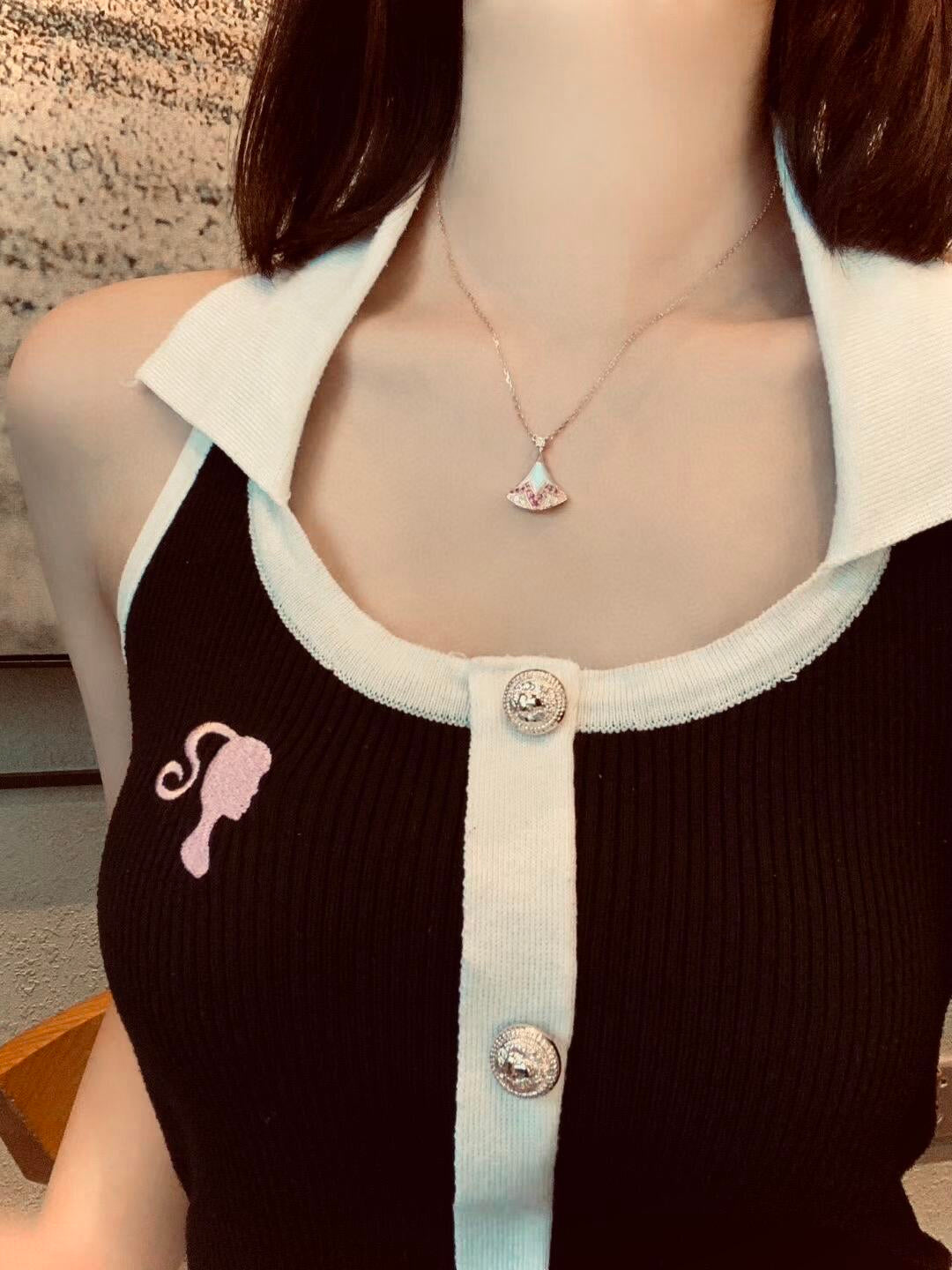 [Stellar Jewelry]BVLGARI Divas' Dream Qixi Exclusive Pink Gemstone Necklace