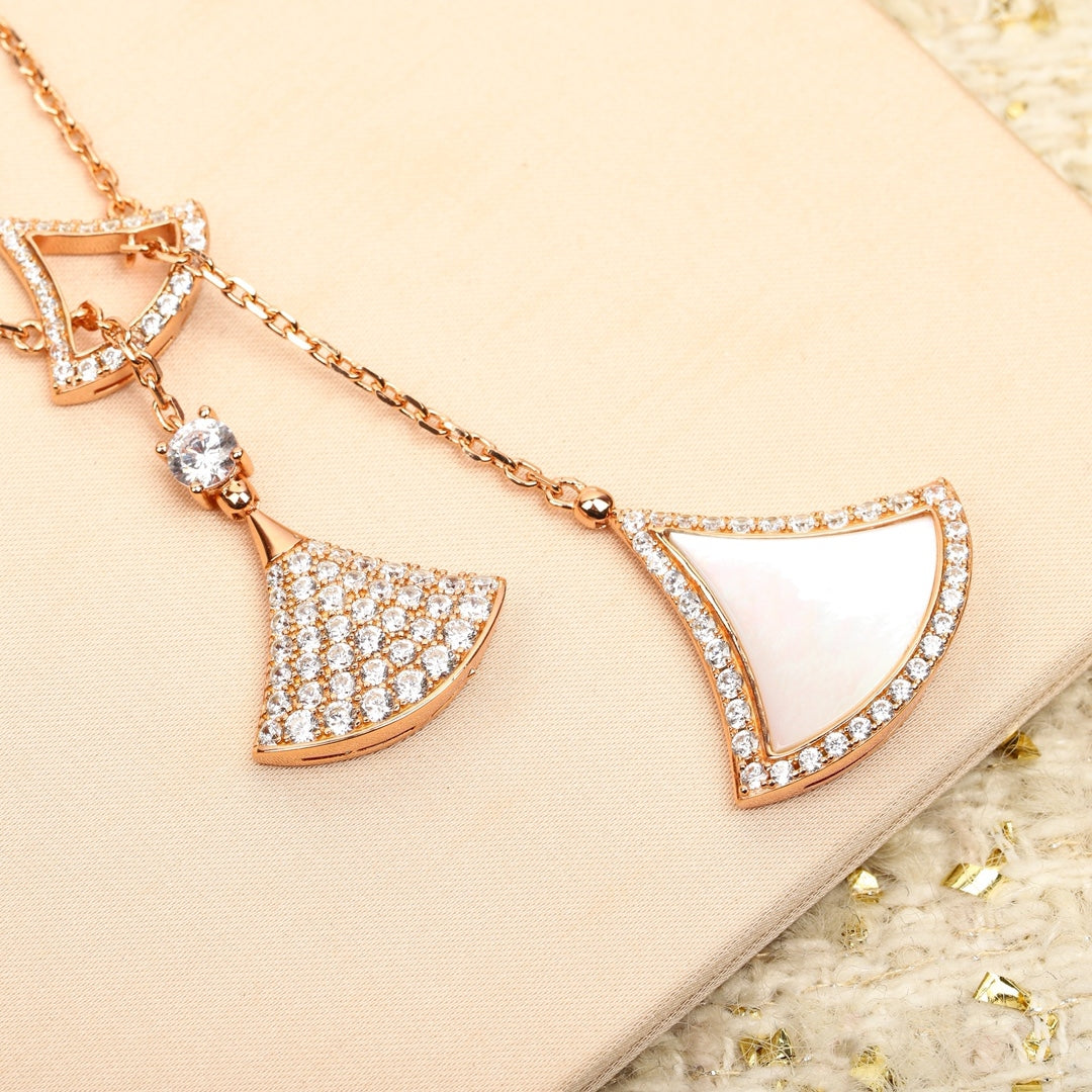 [Stellar Jewelry]BVLGARI Divas’ Dream Multi-Fan Tassel Necklace