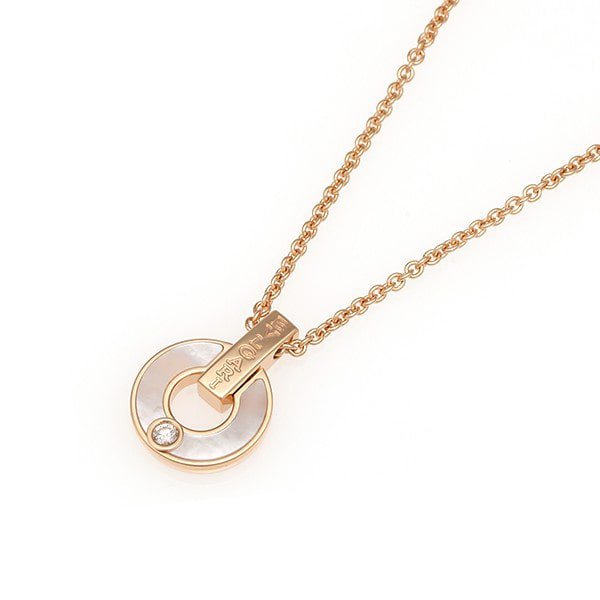 [Stellar Jewelry]GARI NECKLACE PINK GOLD MOP