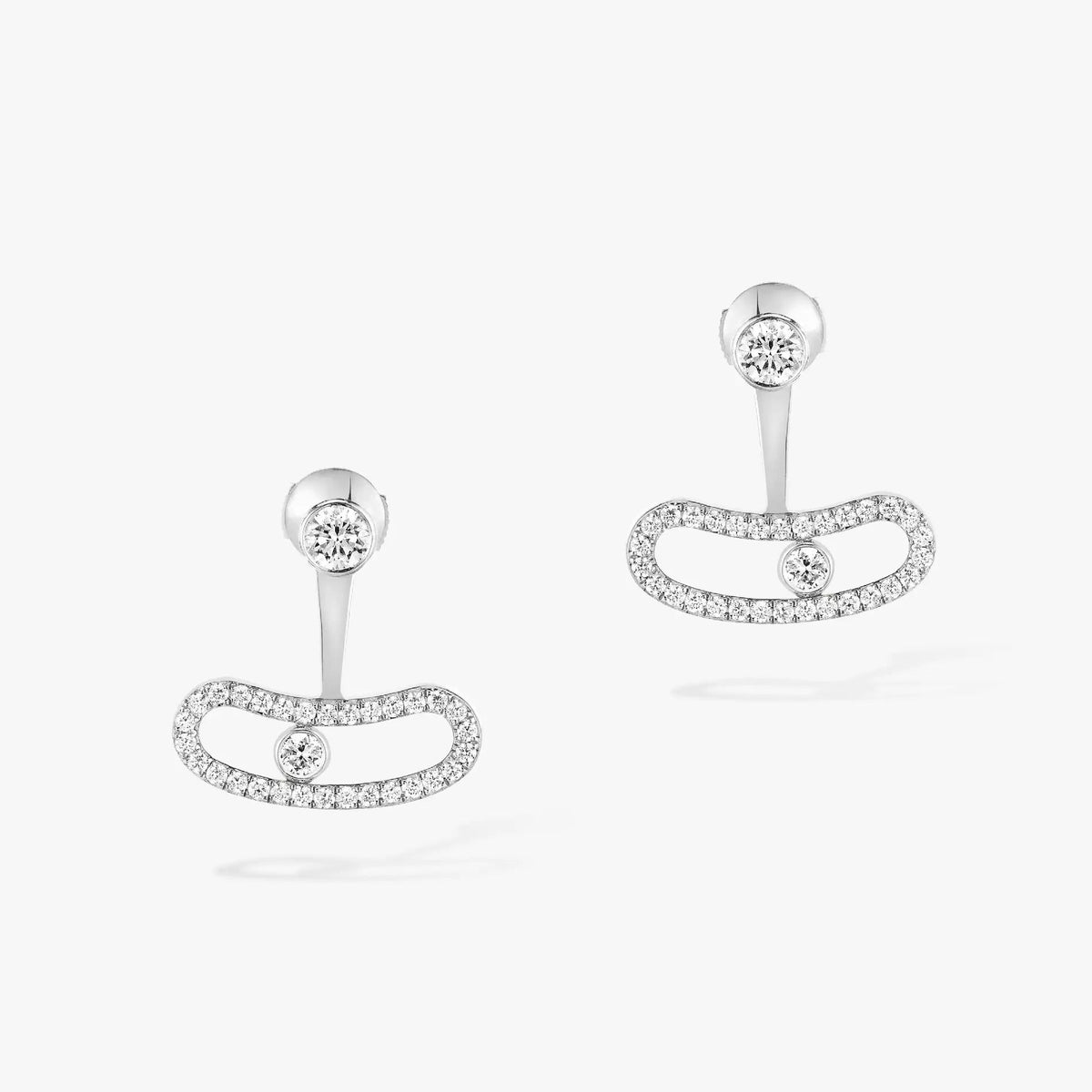 [Stellar Jewelry]MOVE UNO SILVER DIAMOND EARRINGS