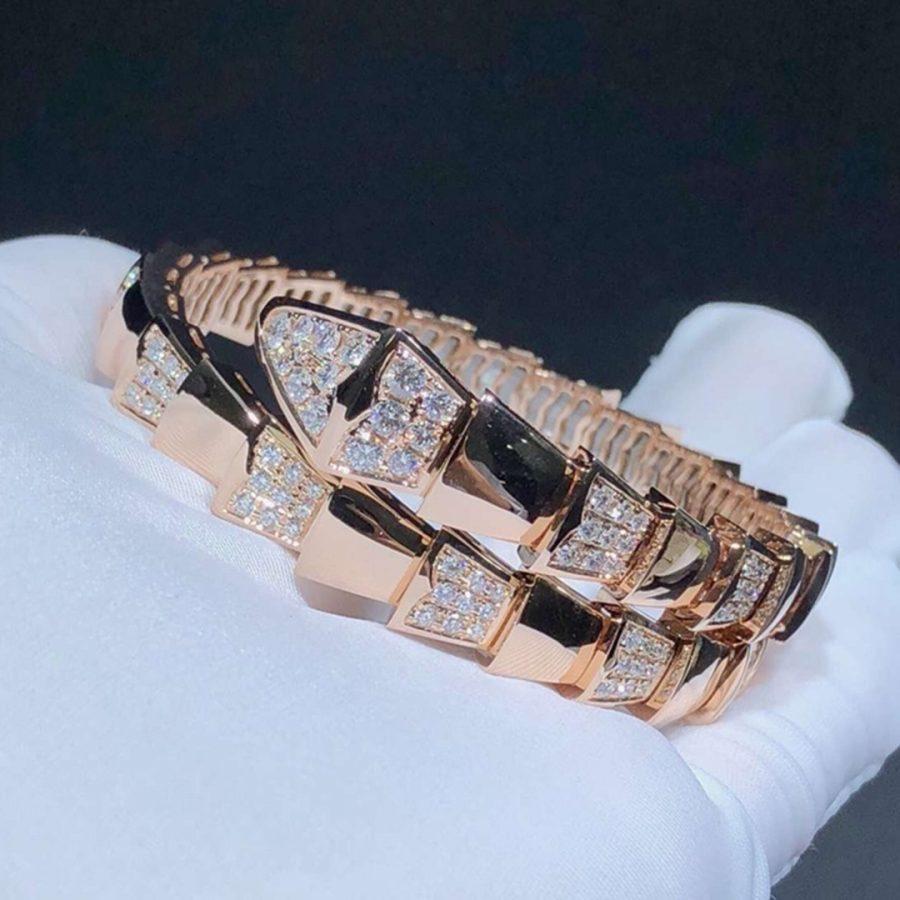[Stellar Jewelry]SERPENTI BRACELET PINK GOLD DIAMOND