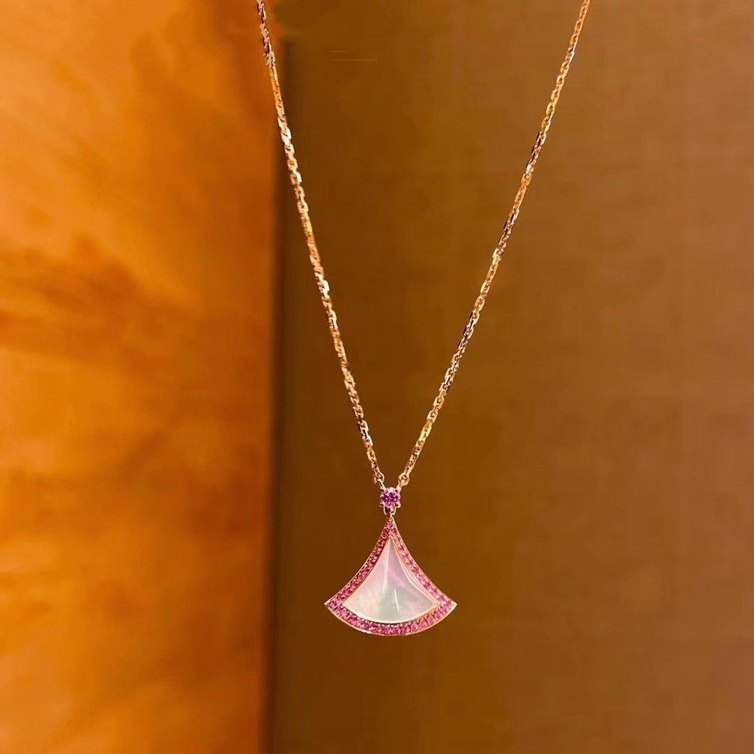 [Stellar Jewelry]DREAM NECKLACE MOP DIAMOND PINK