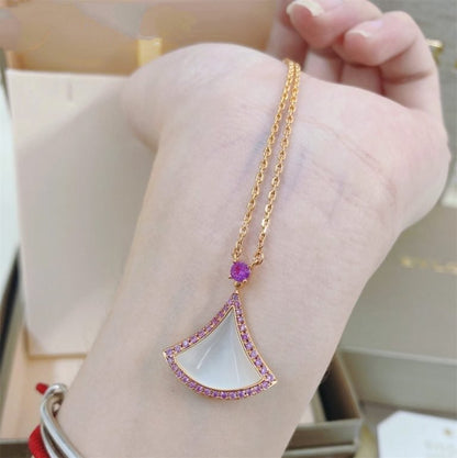 [Stellar Jewelry]DREAM NECKLACE MOP DIAMOND PINK