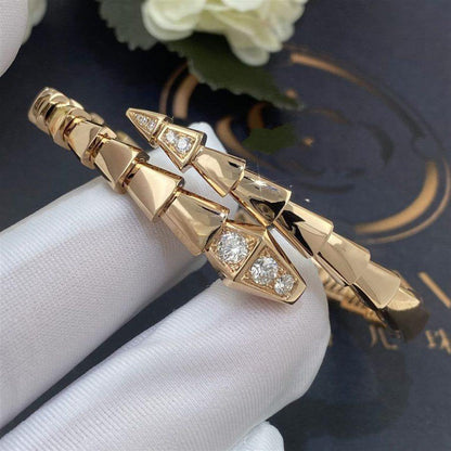 [Stellar Jewelry]SERPENTI BRACELET DIAMONDS PINK GOLD