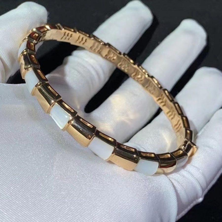 [Stellar Jewelry]SERPENTI BRACELET PINK GOLD MOP