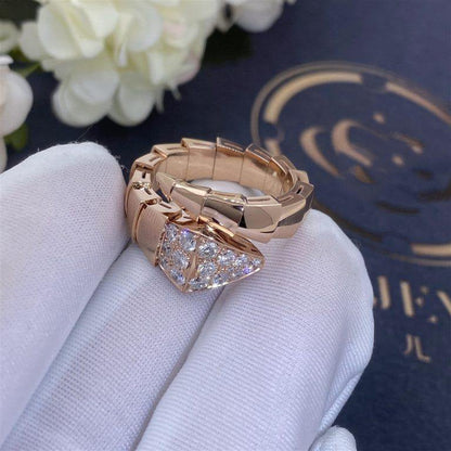 [Stellar Jewelry]SERPENTI RING PINK GOLD DIAMOND