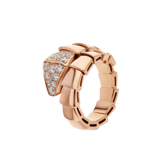 [Stellar Jewelry]SERPENTI RING PINK GOLD DIAMOND