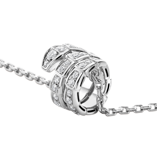 [Stellar Jewelry]SERPENTI  NECKLACE DOUBLE RING DIAMOND