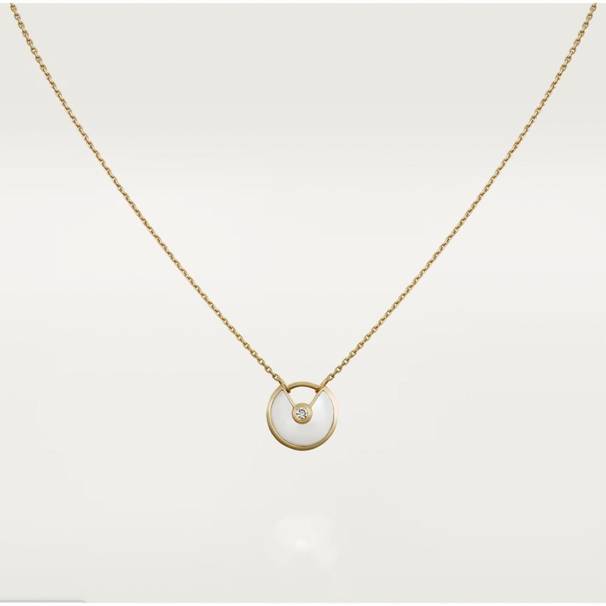 [Stellar Jewelry]AMULETTE ROSE GOLD MOP NECKLACE