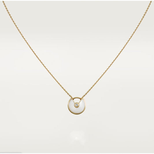 [Stellar Jewelry]AMULETTE ROSE GOLD MOP NECKLACE