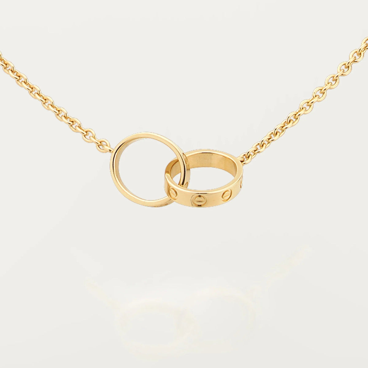 [Stellar Jewelry]LOVE DOUBLE RING NECKLACE
