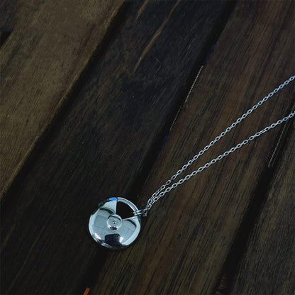 [Stellar Jewelry]AMULETTE SILVER FULL DIAMOND NECKLACE