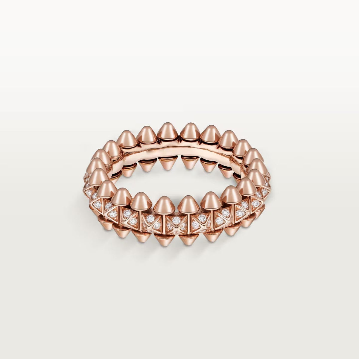 [Stellar Jewelry]CLASH 6.4MM SMALL FULL DIAMOND RING