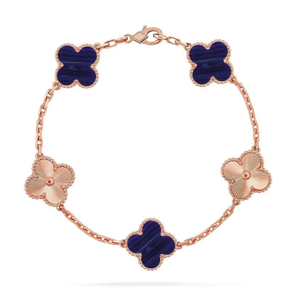 [Stellar Jewelry]CLOVER 5 MOTIF PURPLE STRIPES BRACELET COLLECTION