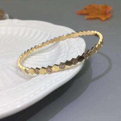 [Stellar Jewelry]BEE LOVE GOLD DIAMOND BRACELET