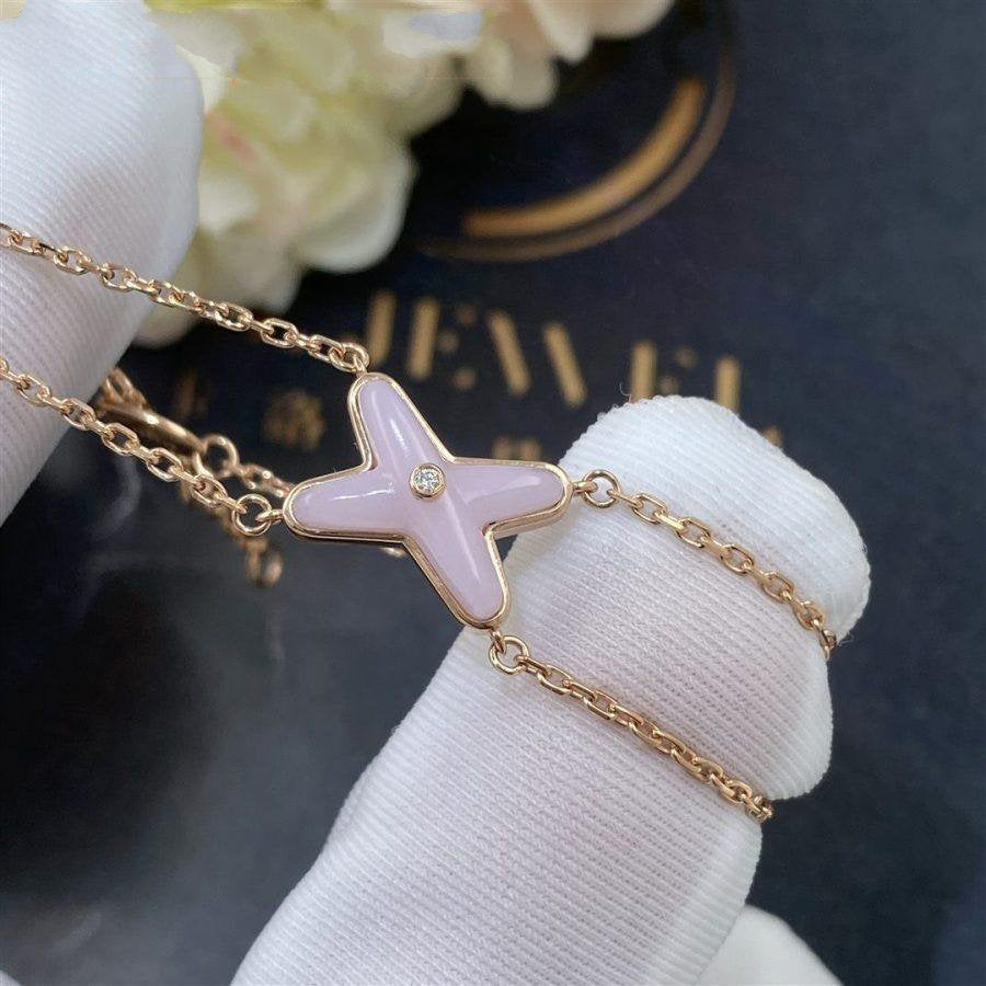 [Stellar Jewelry]JEUX BRACELET PINK MOP PINK GOLD 1 DIAMOND