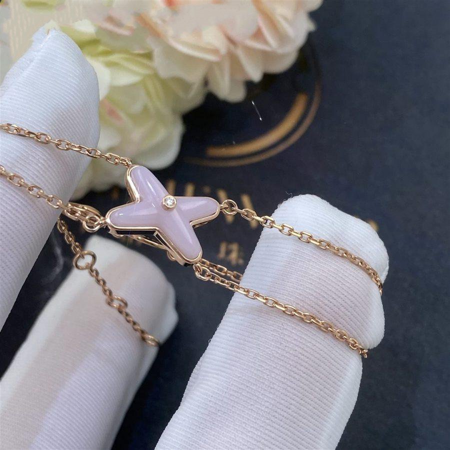 [Stellar Jewelry]JEUX BRACELET PINK MOP PINK GOLD 1 DIAMOND