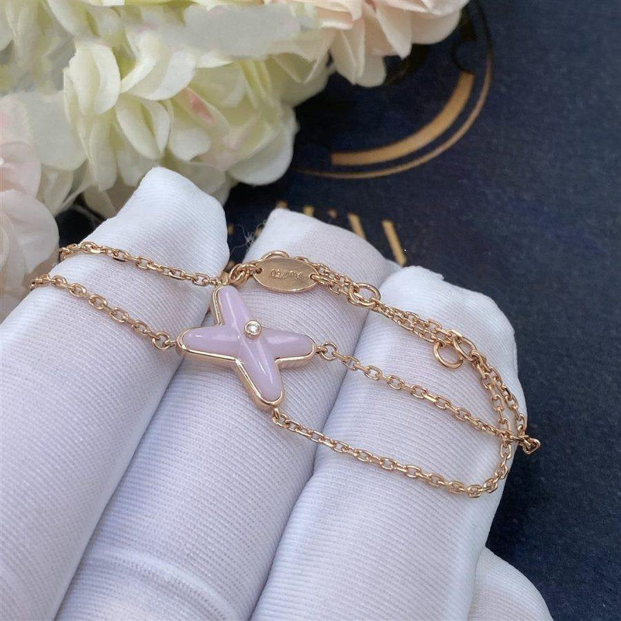 [Stellar Jewelry]JEUX BRACELET PINK MOP PINK GOLD 1 DIAMOND