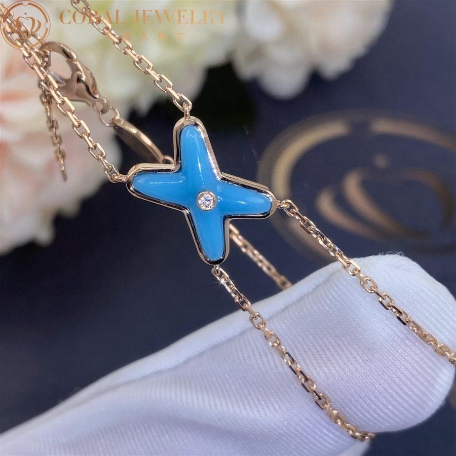 [Stellar Jewelry]JEUX BRACELET TURQUOISE PINK GOLD 1 DIAMOND