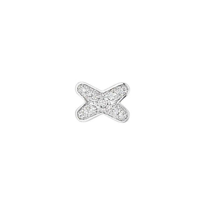 [Stellar Jewelry]JEUX DE SILVER DIAMOND EARRINGS