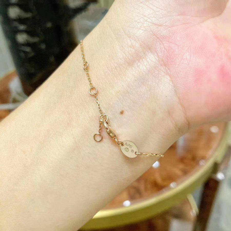 [Stellar Jewelry]JEUX DE BRACELET MOP PINK GOLD DIAMONDS