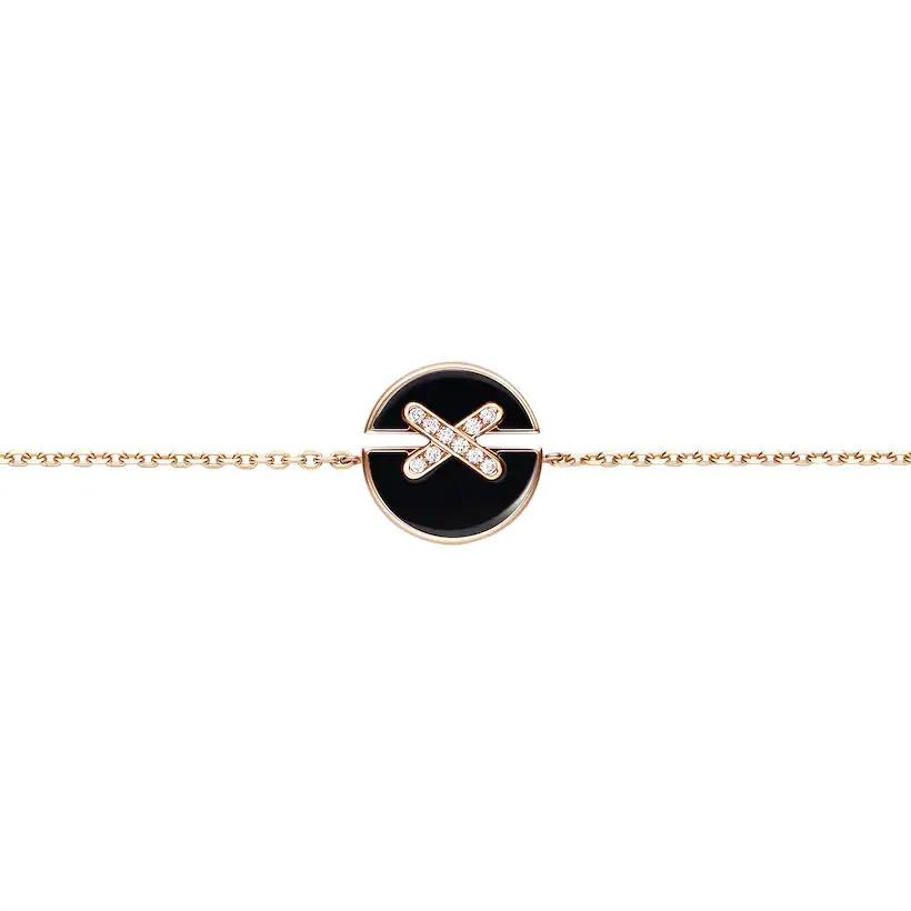 [Stellar Jewelry]JEUX DE BRACELET ONYX PINK GOLD DIAMOND