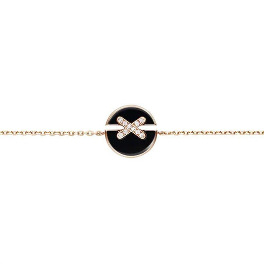 [Stellar Jewelry]JEUX DE BRACELET ONYX PINK GOLD DIAMOND