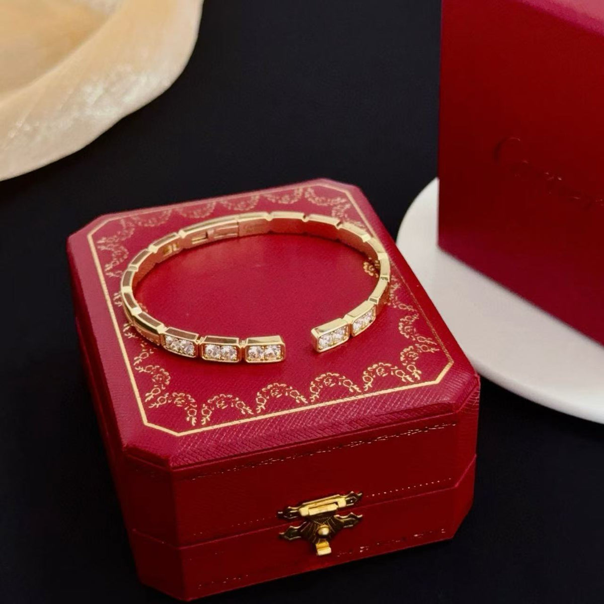 [Stellar Jewelry]LOVE DIAMOND OPEN  BRACELET