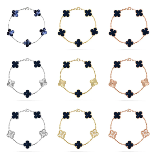 [Stellar Jewelry]CLOVER 5 MOTIF PIETERSITE BRACELET COLLECTION