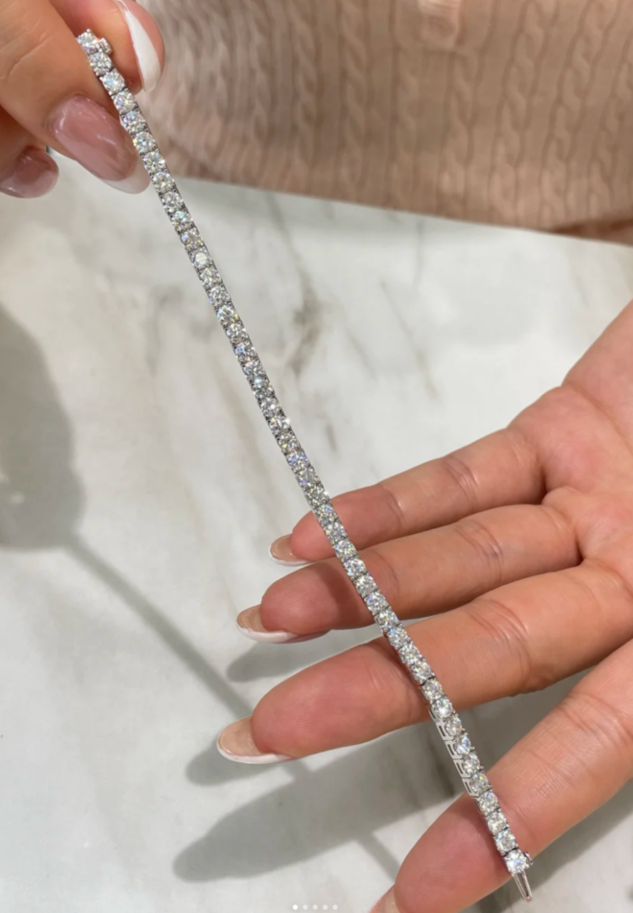 [Stellar Jewelry]  CLASSIC BASEBALL BRACELAT, 52 DIAMOND
