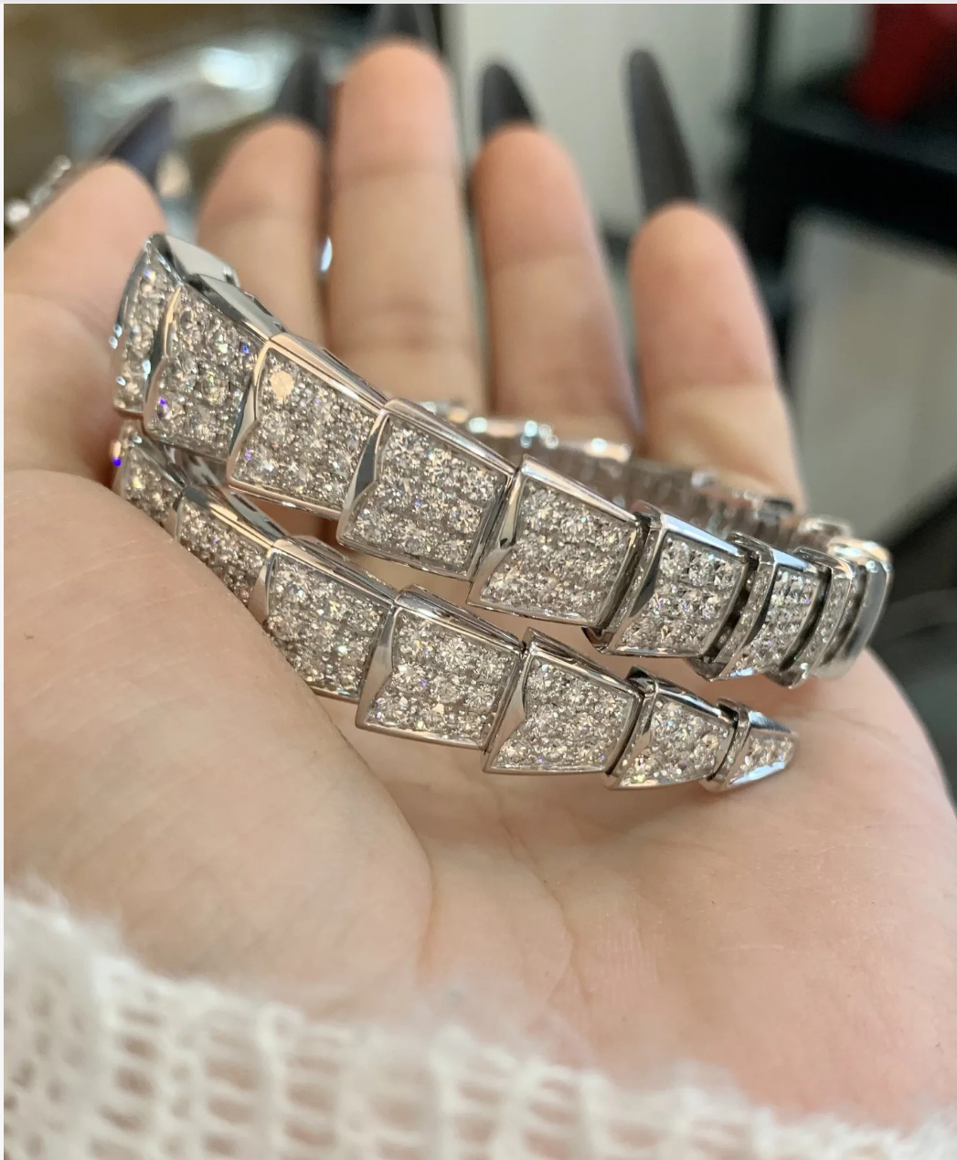 [Stellar Jewelry]SERPENTI BRACELET 8MM PINK GOLD DIAMOND