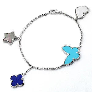 [Stellar Jewelry]LUCKY SPRING SILVER BRACELET 4 MOTIF