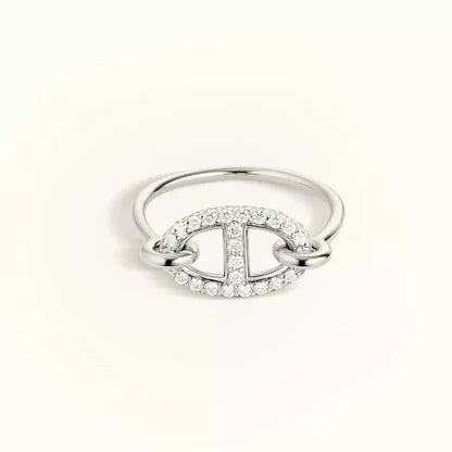 [Stellar Jewelry]RONDE SMALL SILVER DIAMOND RING