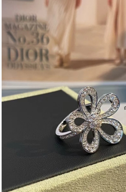 [Stellar Jewelry]Flowerlace Diamond Ring
