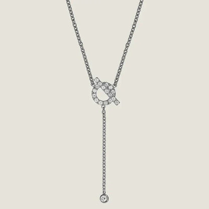 [Stellar Jewelry]FINESSE SILVER DIAMOND NECKLACE