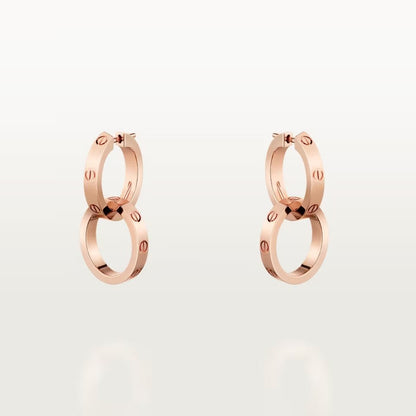 [Stellar Jewelry]LOVE 3.3MM DANGLE EARRINGS