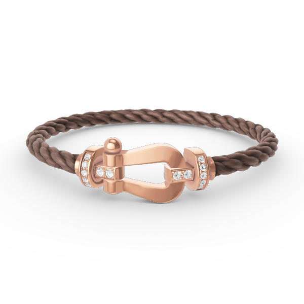[Stellar Jewelry]FORCE LARGE HORSESHOE HALF DIAMOND BRACELET ROSE GOLD