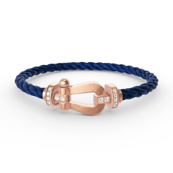 [Stellar Jewelry]FORCE LARGE HORSESHOE HALF DIAMOND BRACELET ROSE GOLD
