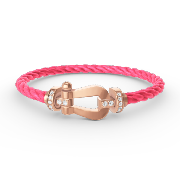 [Stellar Jewelry]FORCE LARGE HORSESHOE HALF DIAMOND BRACELET ROSE GOLD