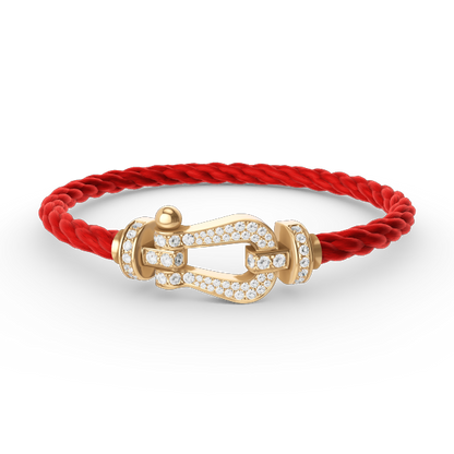 [Stellar Jewelry]FORCE LARGE HORSESHOE FULL DIAMOND BRACELET GOLD