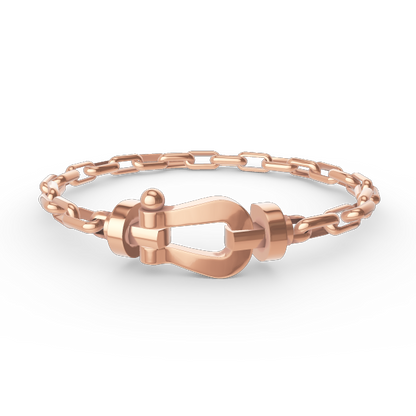 [Stellar Jewelry]FORCE LARGE HORSESHOE CLASP  METAL BRACELET