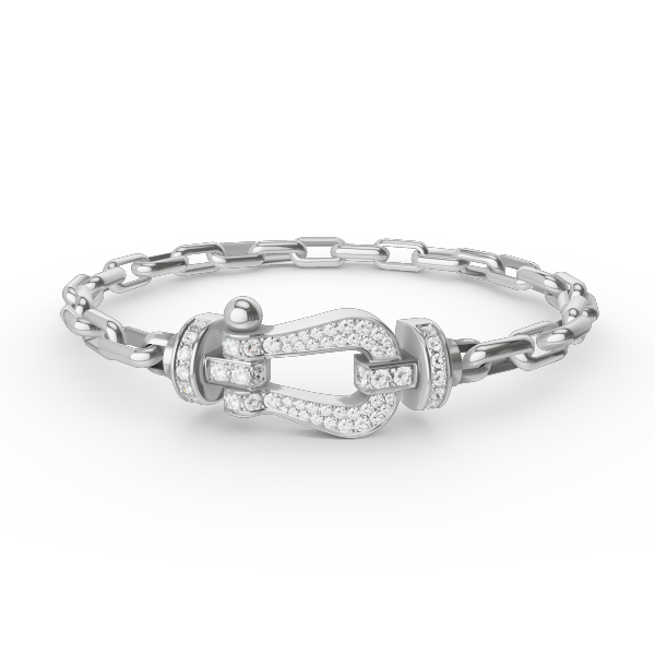 [Stellar Jewelry]FORCE LARGE HORSESHOE CLASP  METAL BRACELET