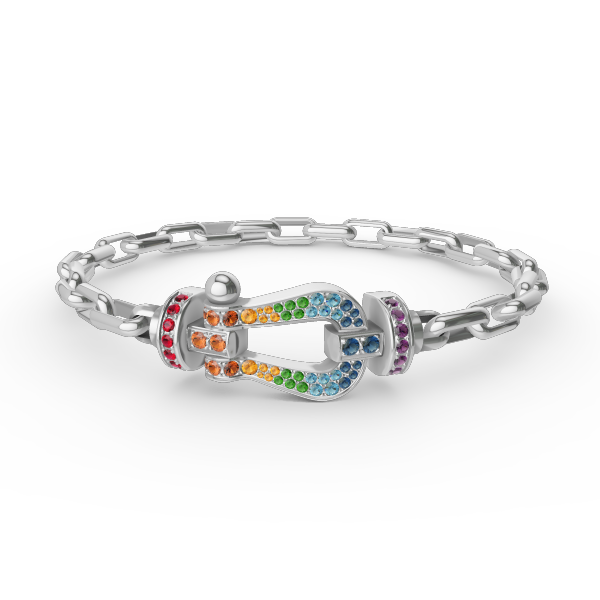 [Stellar Jewelry]FORCE LARGE HORSESHOE CLASP  METAL BRACELET